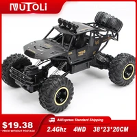 mutoli 112 4wd rc car with led light 2 4g radio remote control car off road vehicle climbing car truck childrens toys car