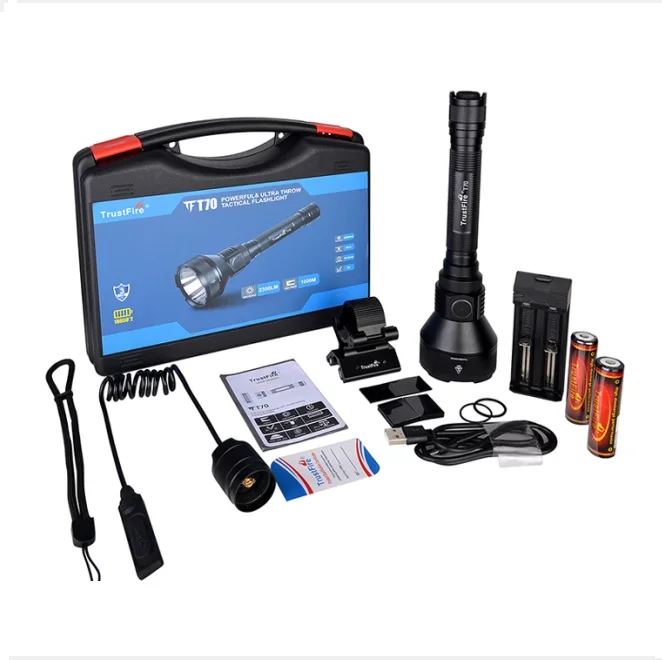 

Trustfire T70 ультрамощный тактический фонарь