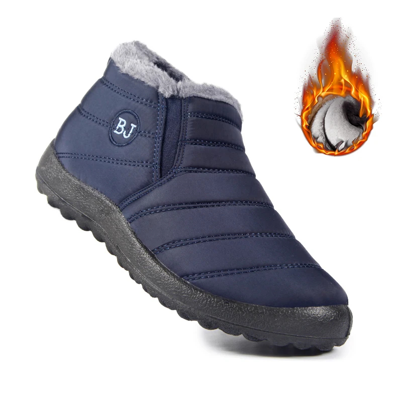 

Women Winter Waterproof Boots Women's Plush Thickened Warm Boots Female Anti-slip Shoes Plush Size 43 Winter Boots