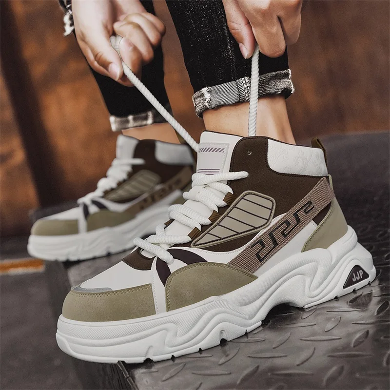 Кроссовки мужские кожаные