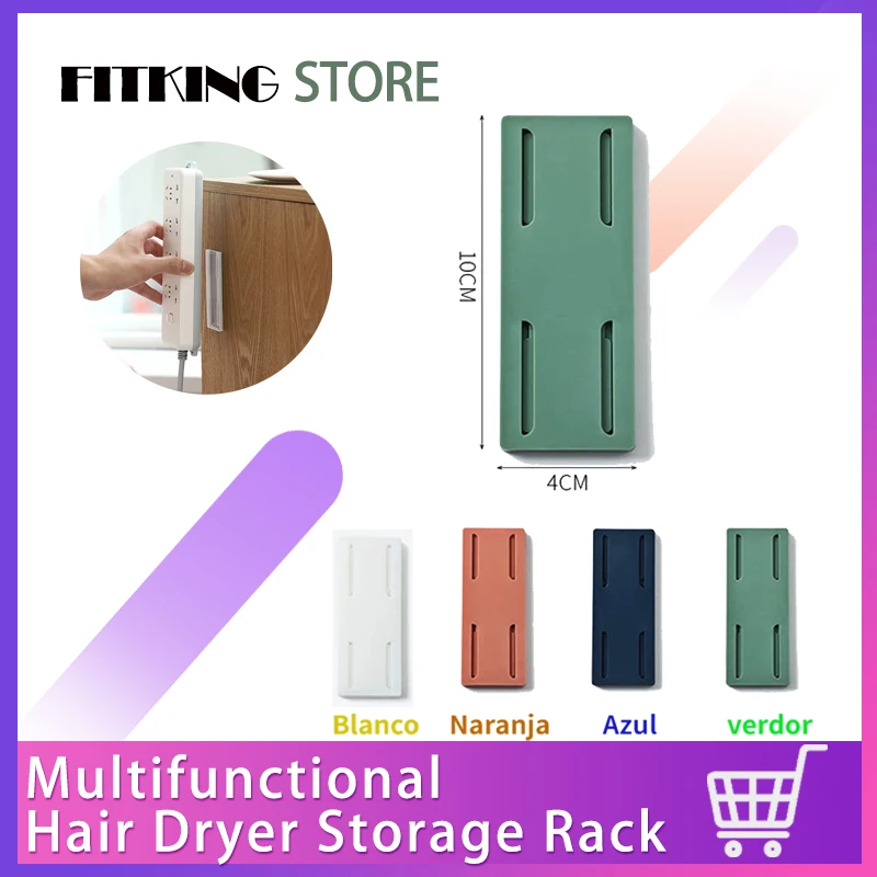 

Powerful Traceless Wall-mounted Wall Hook Socket Storage Holder Socket Organizer Self-adhesive Cable Seamless Strip Holder