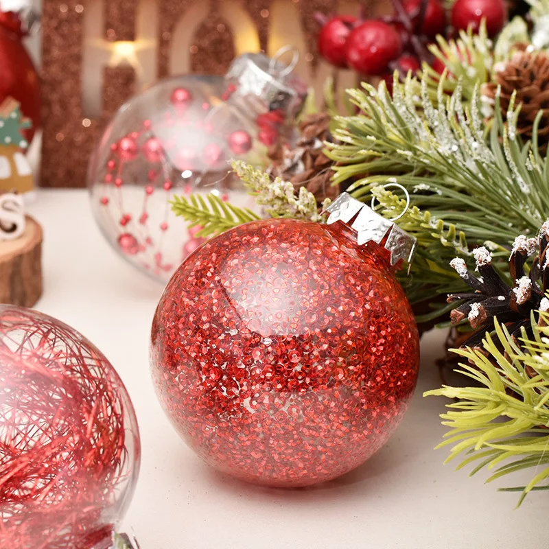 

30 PCS Christmas Balls 6CM Size Christmas Tree Ornaments Hanging Christmas Home Decorations for Home House Bar Party Pendant