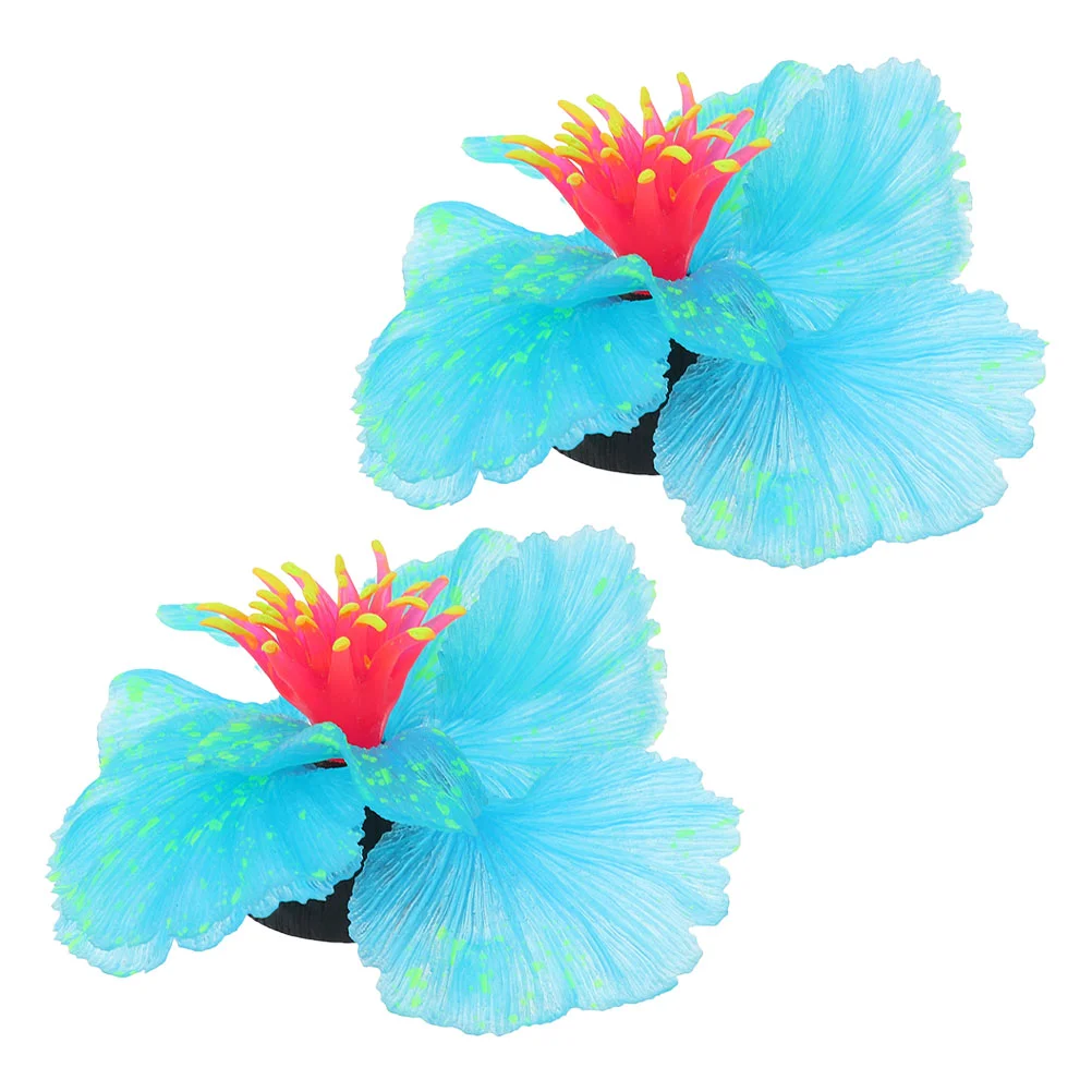 

Fish Aquarium Tank Artificialaquatic Decorfaux Accessories Landscape Grass Seaweed Glowthe Dark