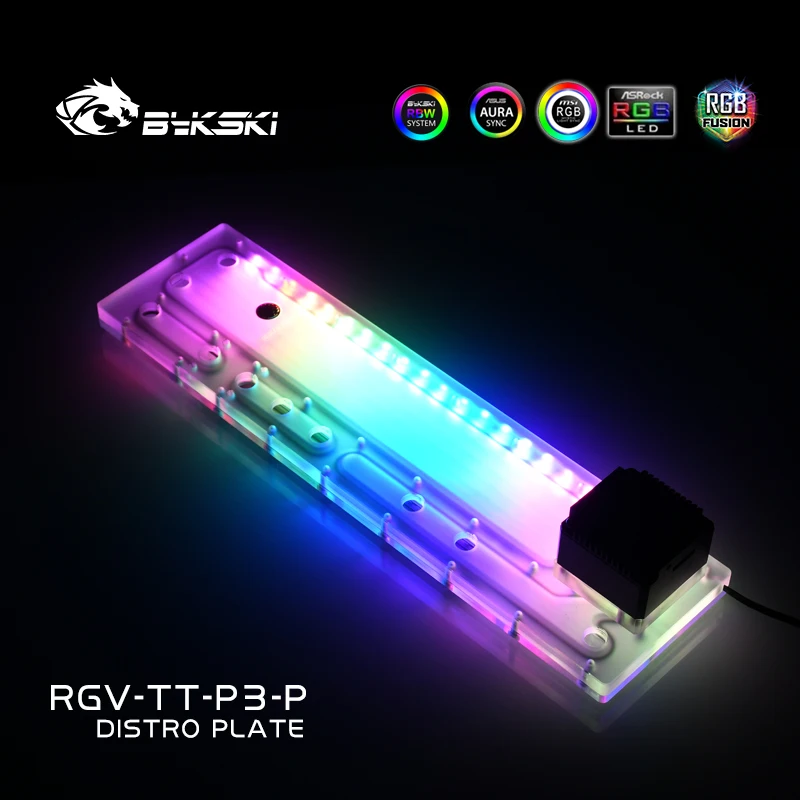 Фото Разделительная пластина Bykski RGV-TT-P3-P для корпуса Thermaltake Core P3, резервуарный насос для доски Waterway для системы водяного охлаждения ПК №4