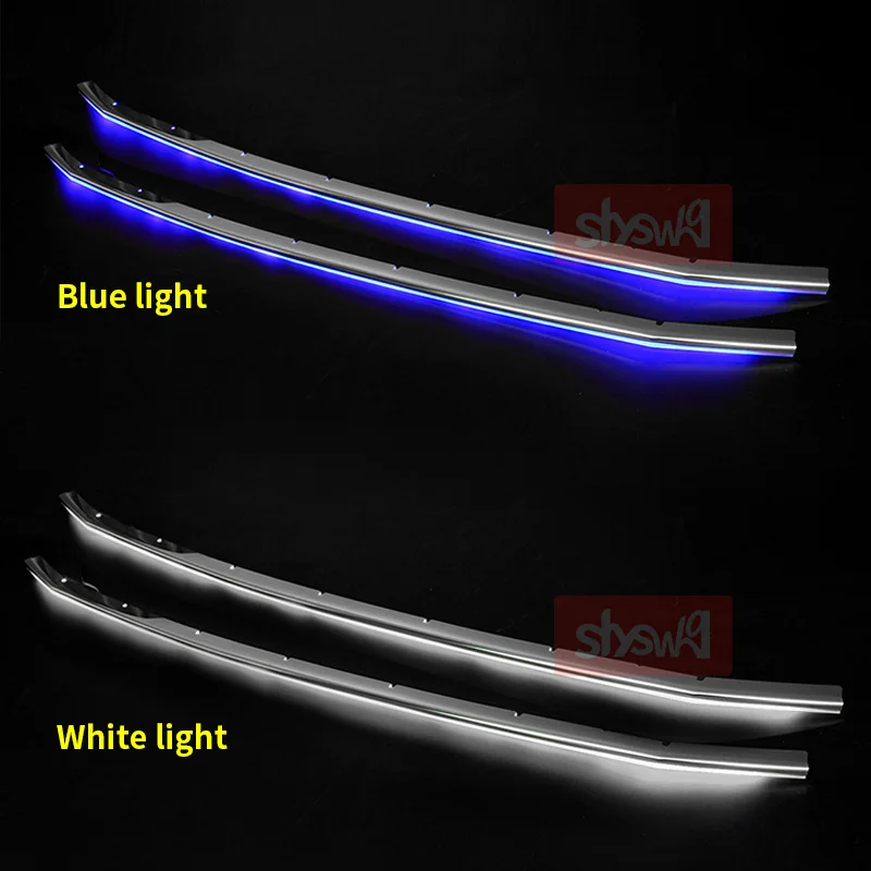 Передний бампер для автомобиля хромированная отделка Voxy 80 2014 синий/белый цвет