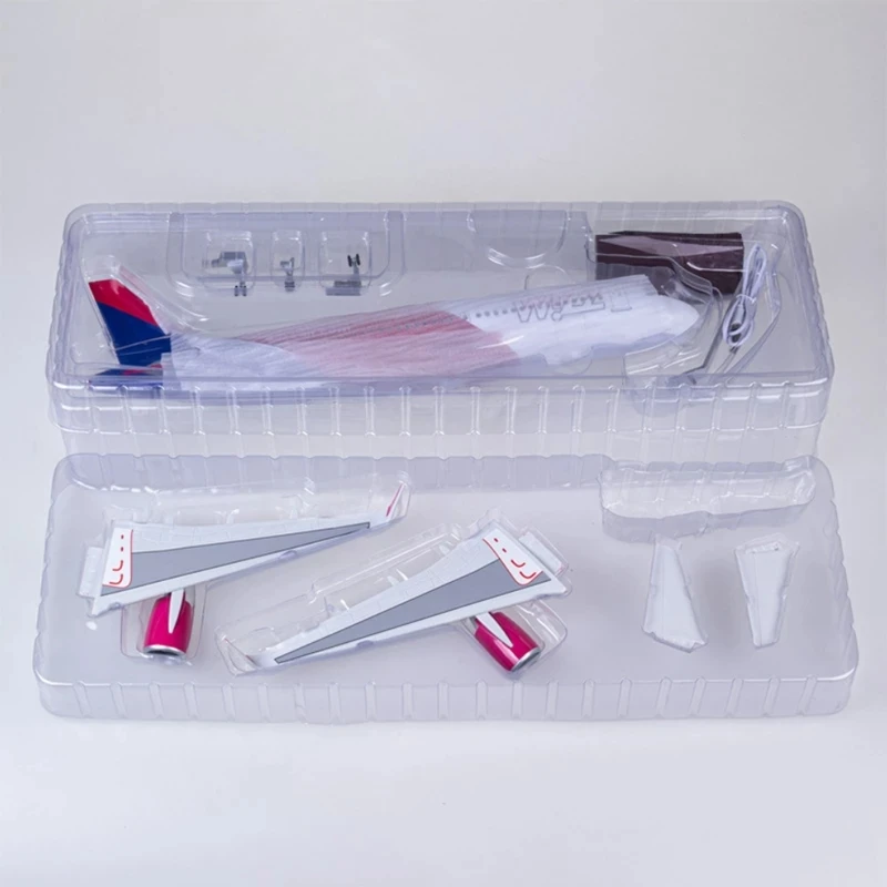 47CM 1/80 Pesawat A320NEO A320 NEO Wizz Air Airlines Модель Mainan Ringan & Roda Gigi Pendaratan Литая под давлением