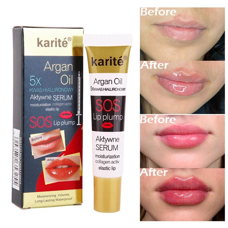 17ml Instant Volumising Lip Plumper Makeup Lip Gloss Long Lasting Moisturizing Transparent Jelly Liquid Lipsticks Lip Plumper