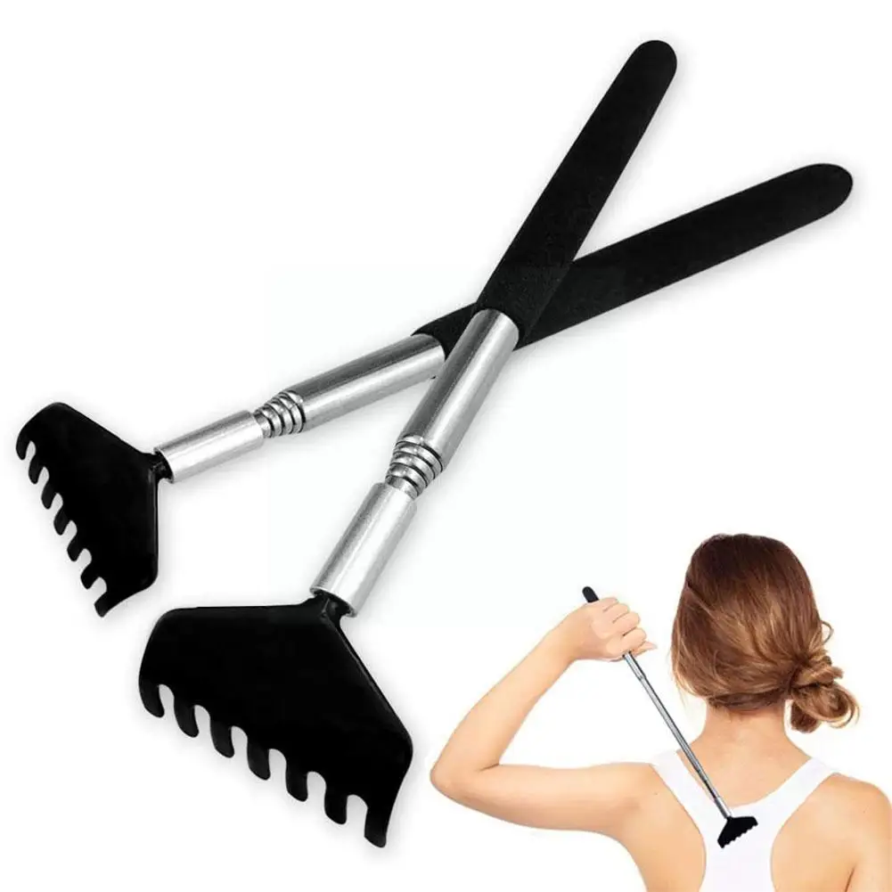 

1pcs Steel Telescopic Back Scratchertickling Scratching Scratcher Kit Telescoping Products Back Extendable Back Itch G9n3