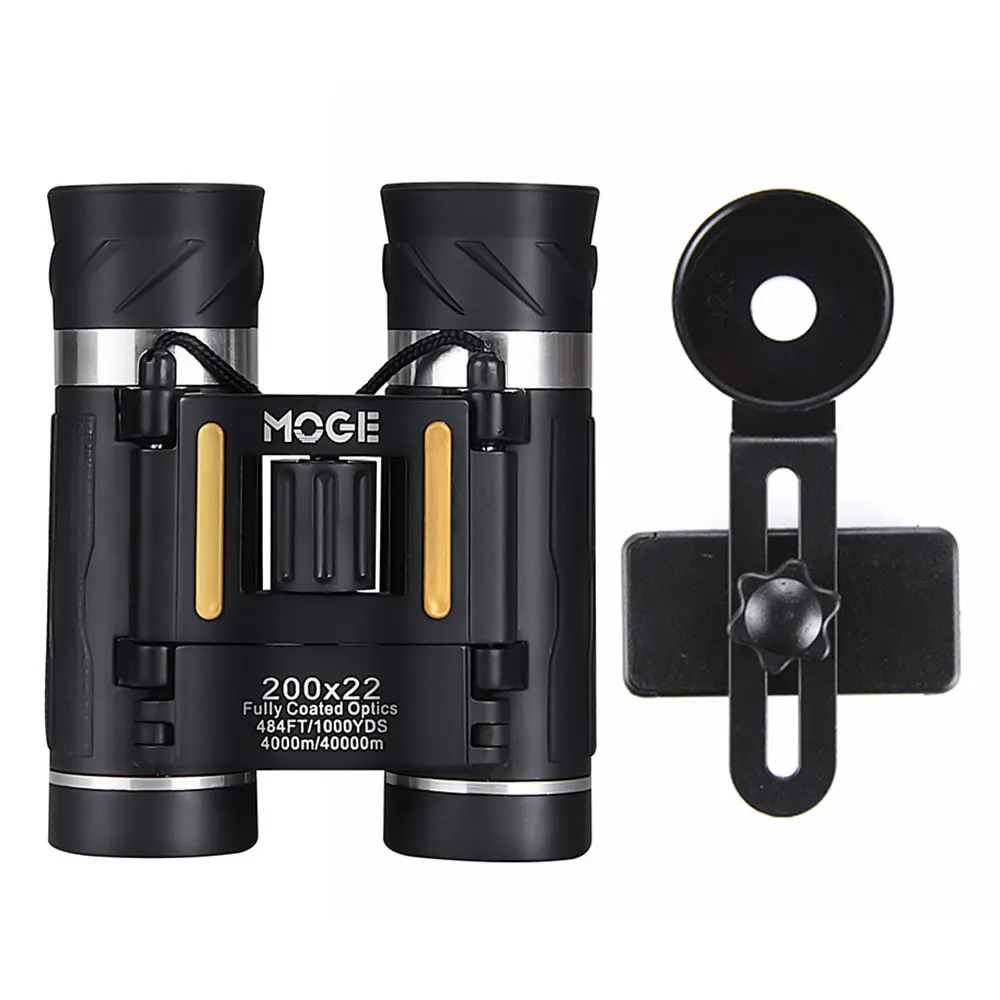 

MOGE Upgrade Mini Binoculars Professional 200X22 Long Range Recording HD Zoom Telescope Portable For Camping Hunting Concert