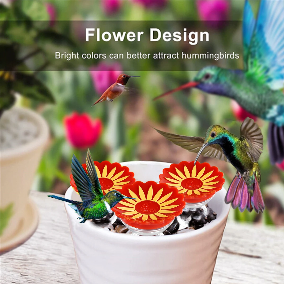 

4 шт., кормушки для птиц на открытом воздухе