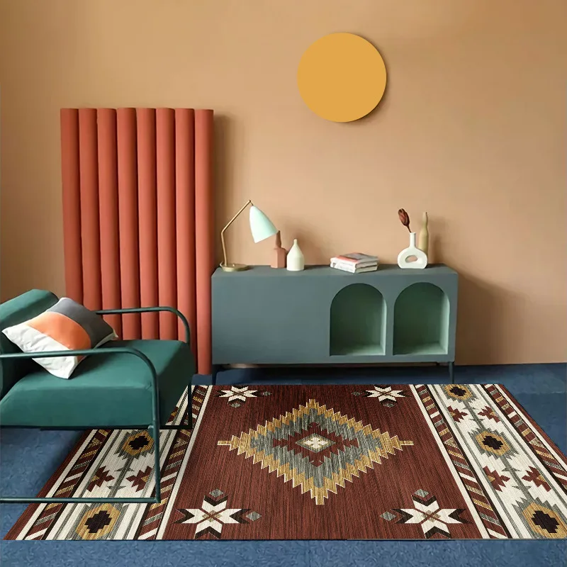 

Bohemia Persian Style Carpets Non-Slip Carpet for Living Room Bedroom Study Rectangle Area Rugs Boho Morocco Ethnic tapis Mats