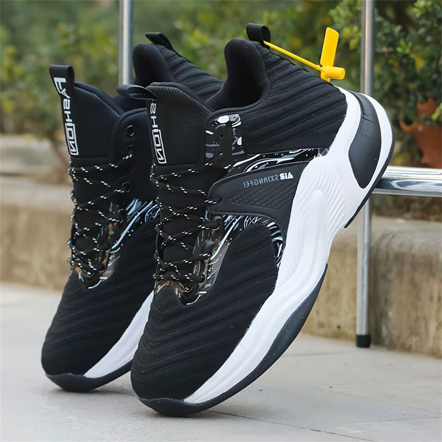 New Men's Basketball Shoes Mesh Breathable Cushioning Non-Slip Sports Shoes Gym Training Athletic Basketball Sneakers