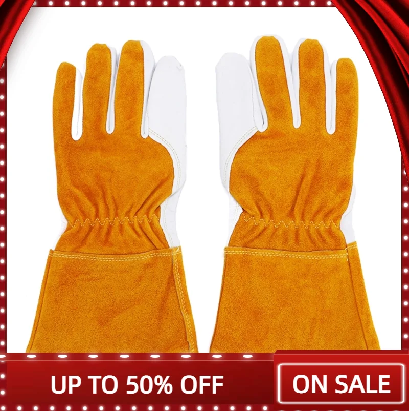 

1Pair Working Welding Working Gloves Hands Thorn Proof Anti-Puncture J2FA