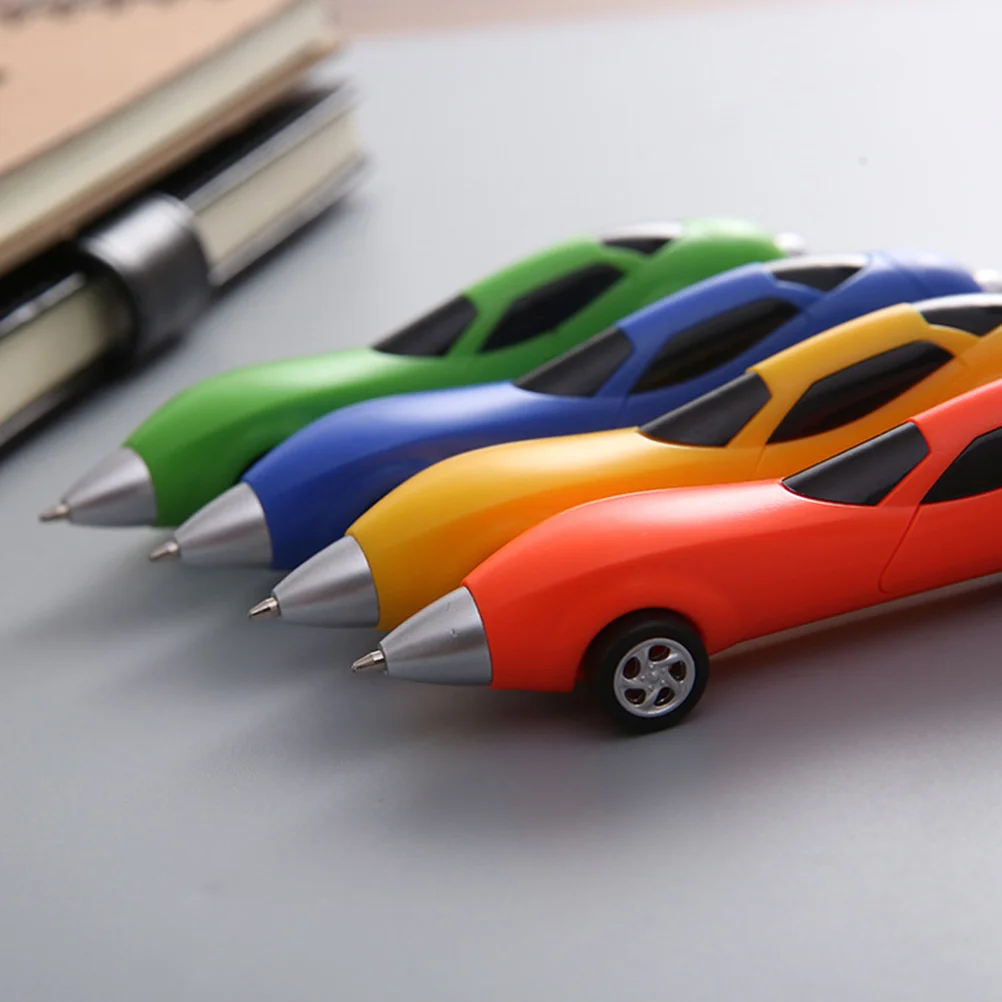 

10-Piece Cartoon Creative Kawaii Car Point Pens Office School Supplies Boy Gift Writing Stationery