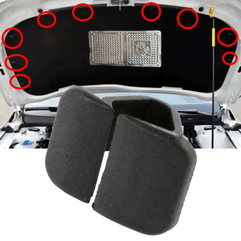 

10X Engine Hood Bonnet Cover Insulation Pad Clips For Audi A2 A3 A4 A6 A8 Q7 S4 S6 VW Touareg