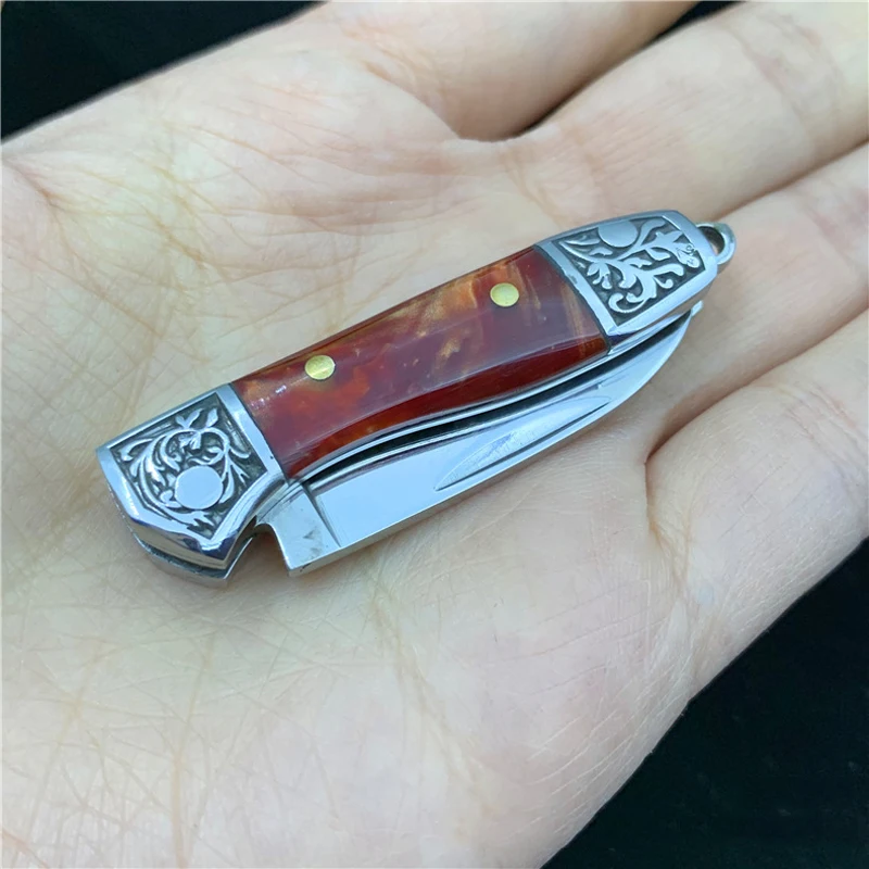 Нож складной ручной из хромованадиевого сплава