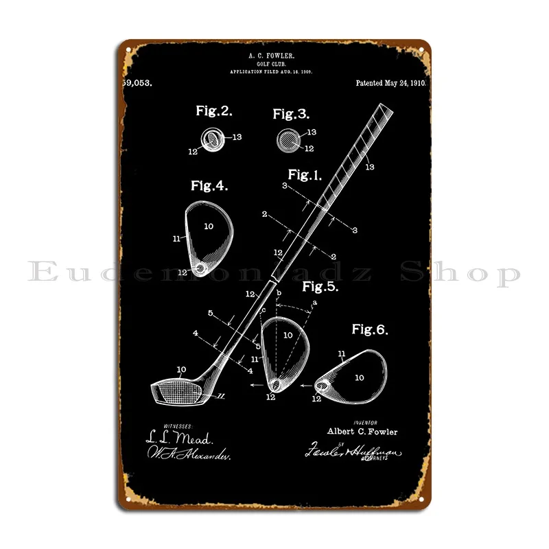 

Гольф-клуб, запатентованный металлический знак, Фотофон, пещера, создание кинотеатра, жестяной знак, плакат