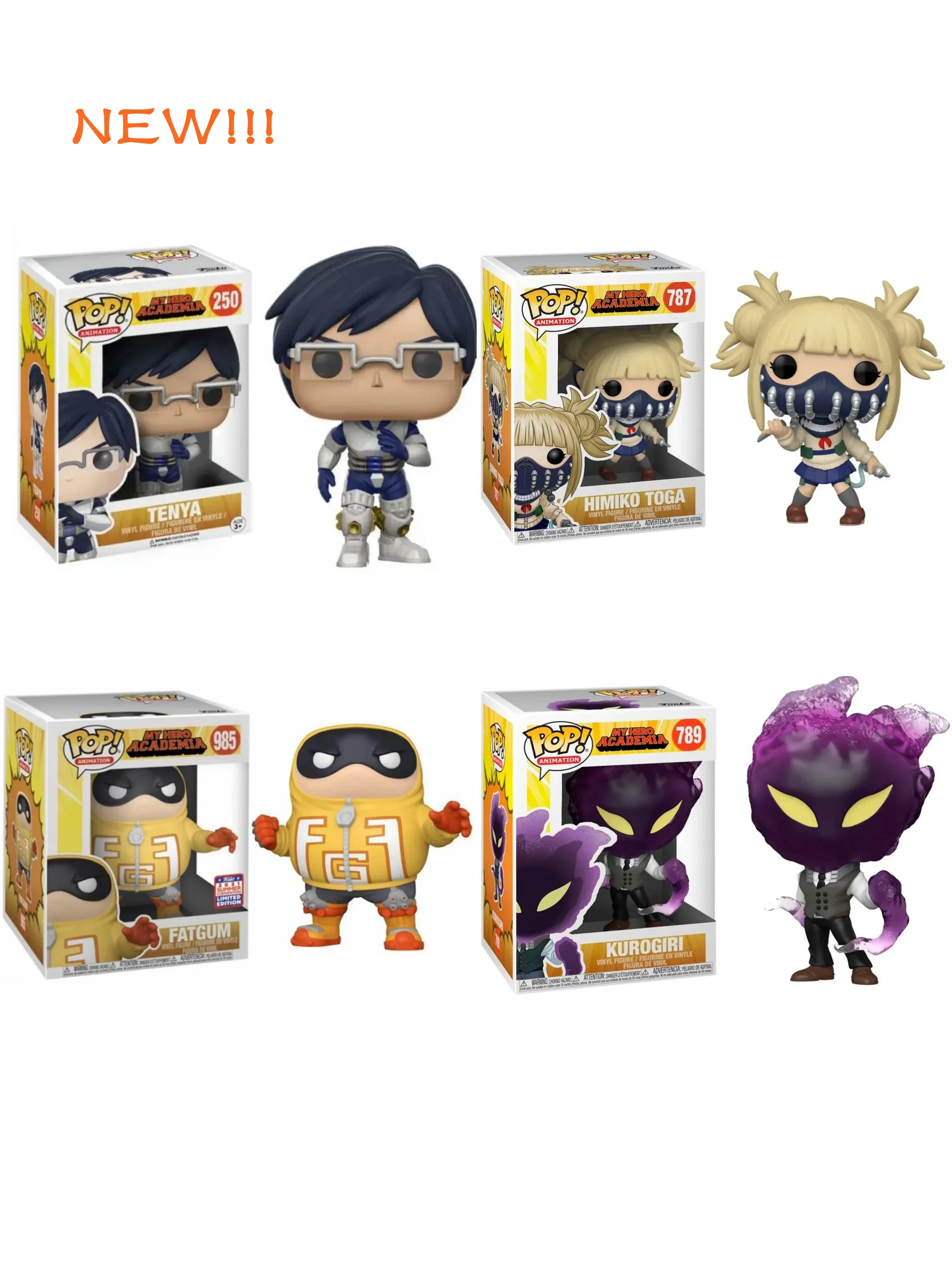 FUNKO POP My Hero Academia Kurogiri # 789Tenya 250 Тога 787 Fatgum 995 серия экшн-фигурок детская модель