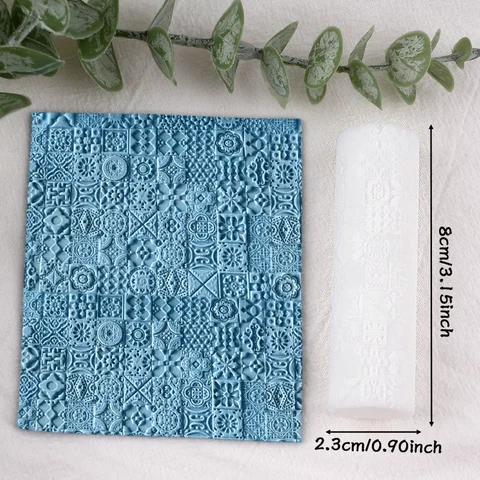 Текстурный валик для глины Decora