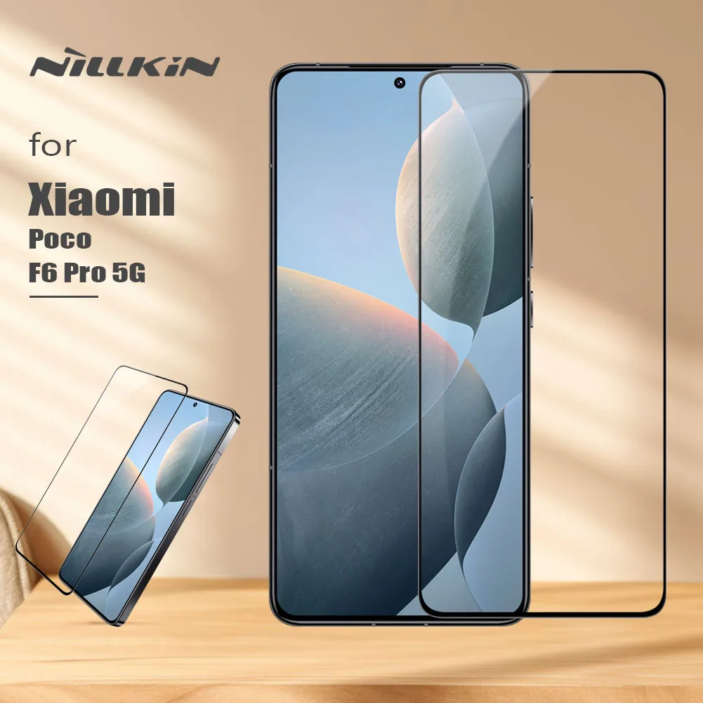 Для Xiaomi Poco F6 Pro 5G Nillkin закаленное стекло CP + PRO Полное покрытие клейкая Защитная