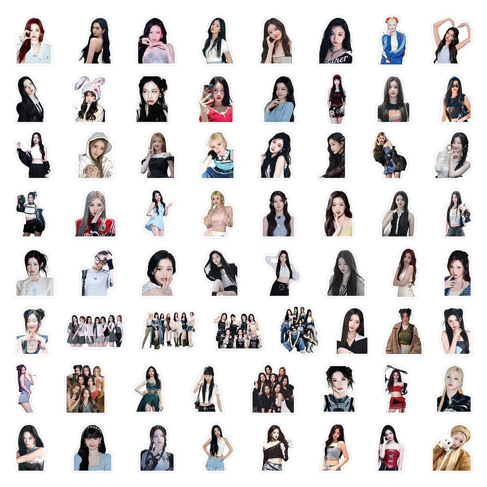 10/60 шт. Kpop мультфильм BABYMONSTER групповые наклейки для ноутбука телефона гитары