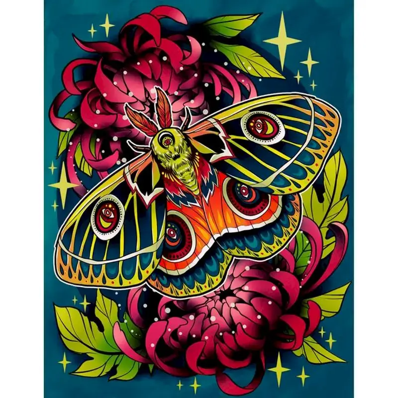 

GATYZTORY Frame Paint By Number For Adults Beginner Kits Animals Diy Idea Gift Acrylic Paint On Canvas Painting For Room Decors