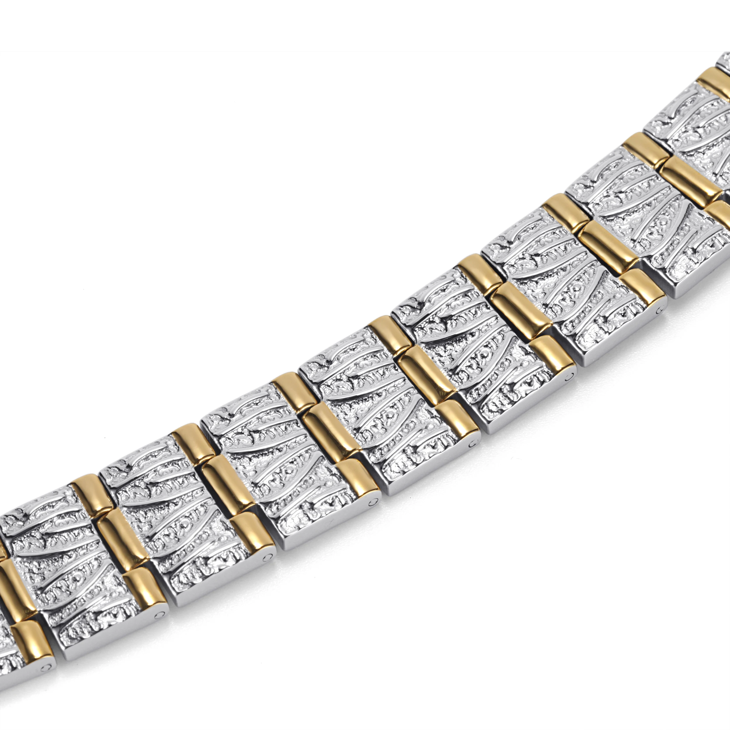 Мужские браслеты RainSo из нержавеющей стали с магнитной терапией ювелирные