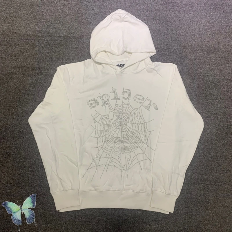 

Foam Print Angel Spider Web 555555 Sp5der Brown Green Hoodie Sweatshirts