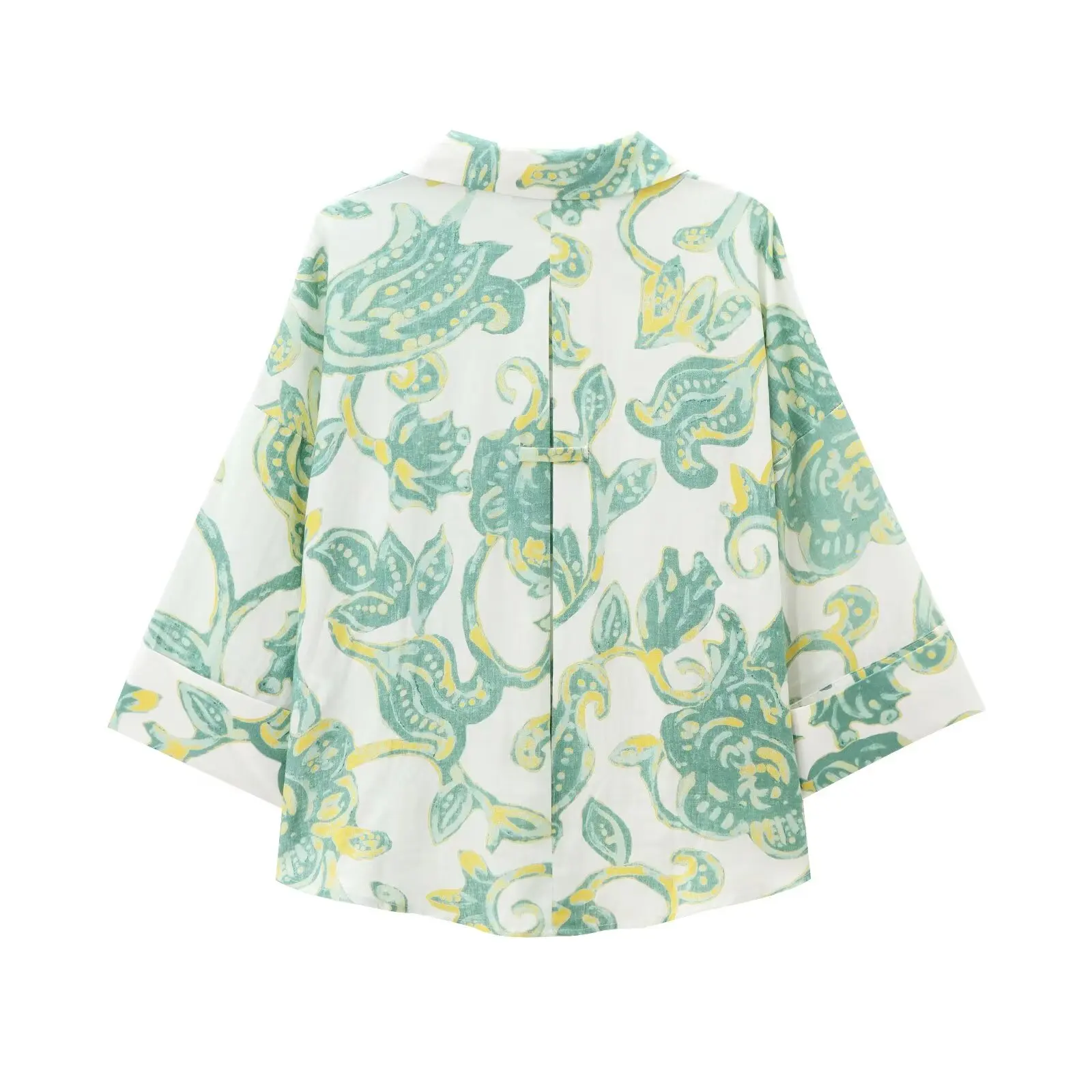 ZAR4 2024 Женская Летняя Льняная Рубашка