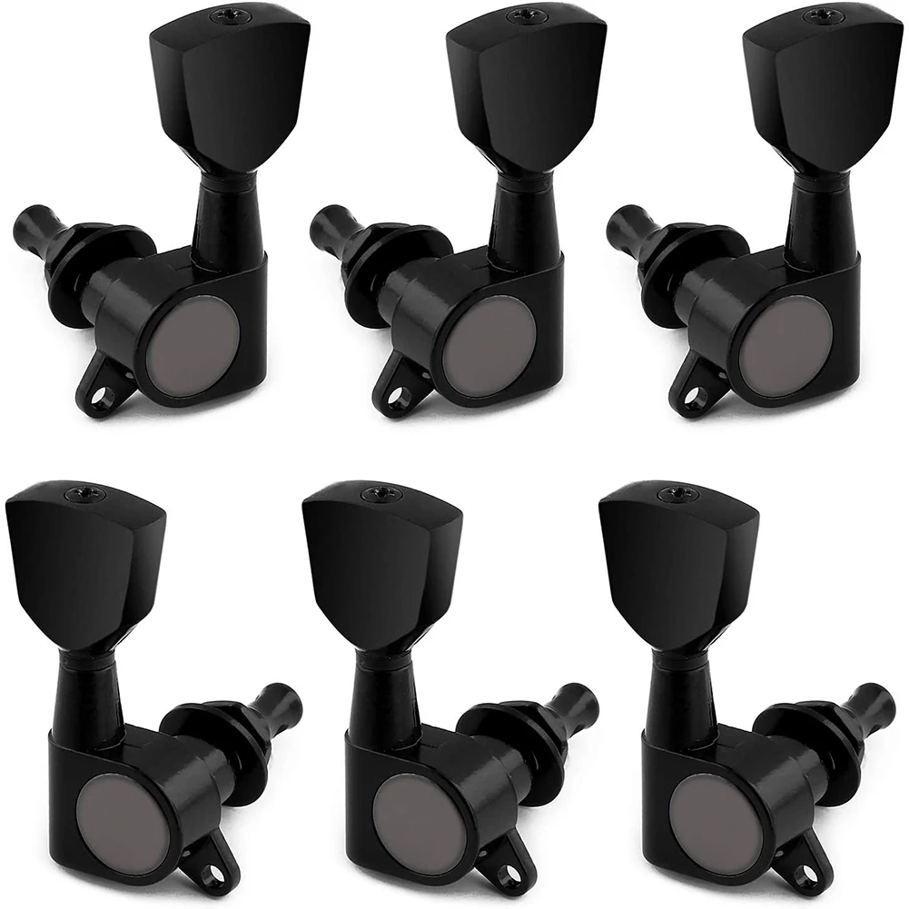 

Герметичная строка для тюнинга фотоэлементов, винтажный стиль 3, левый 3, правый для электрогитары или акустического гитары, черный