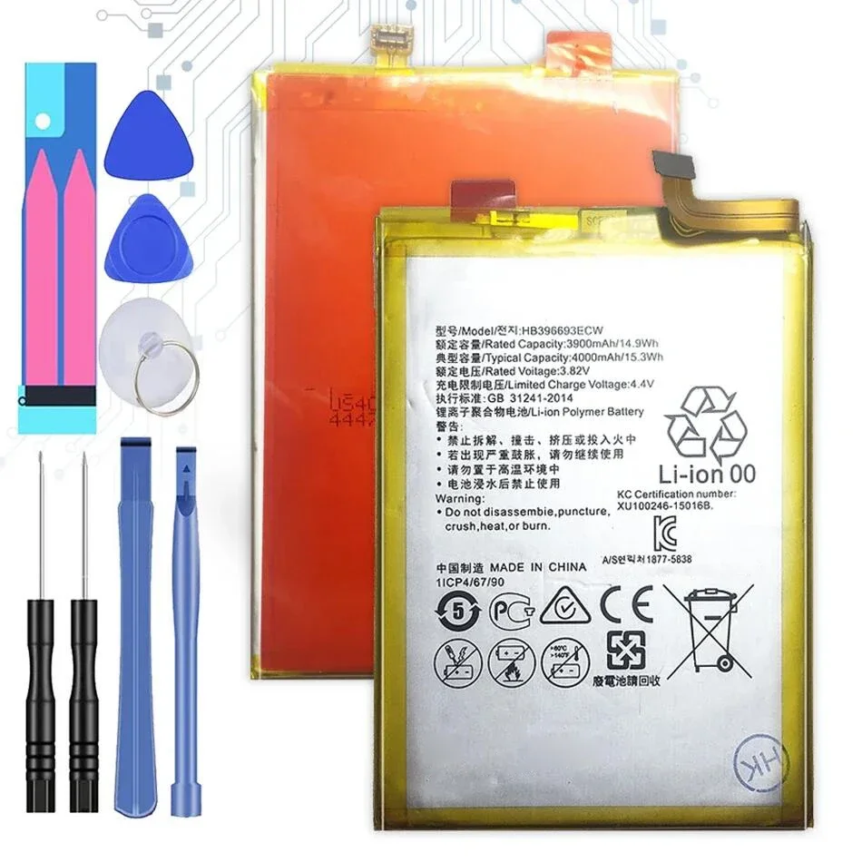 HB 396693 Сменный аккумулятор ECW для Huawei Mate 8 NXT-AL10 NXT-TL00 NXT-CL00 NXT-DL00 Bateria 3900 мАч + номер