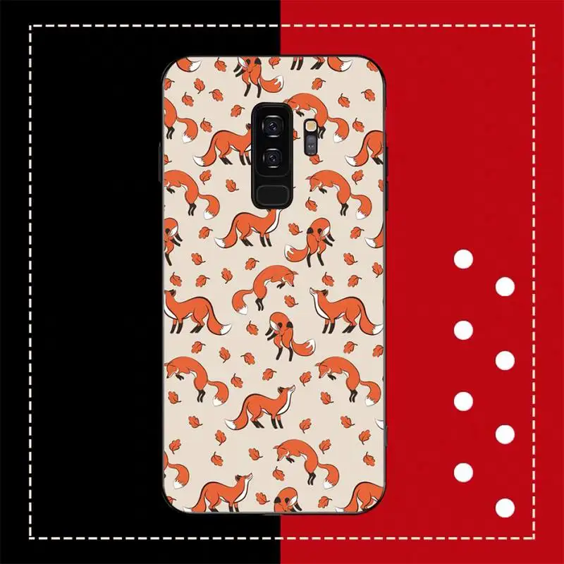 Fox Bling Cute Phone Case for Samsung S20 lite S21 S10 S9 plus for Redmi Note8 9pro for Huawei Y6 cover