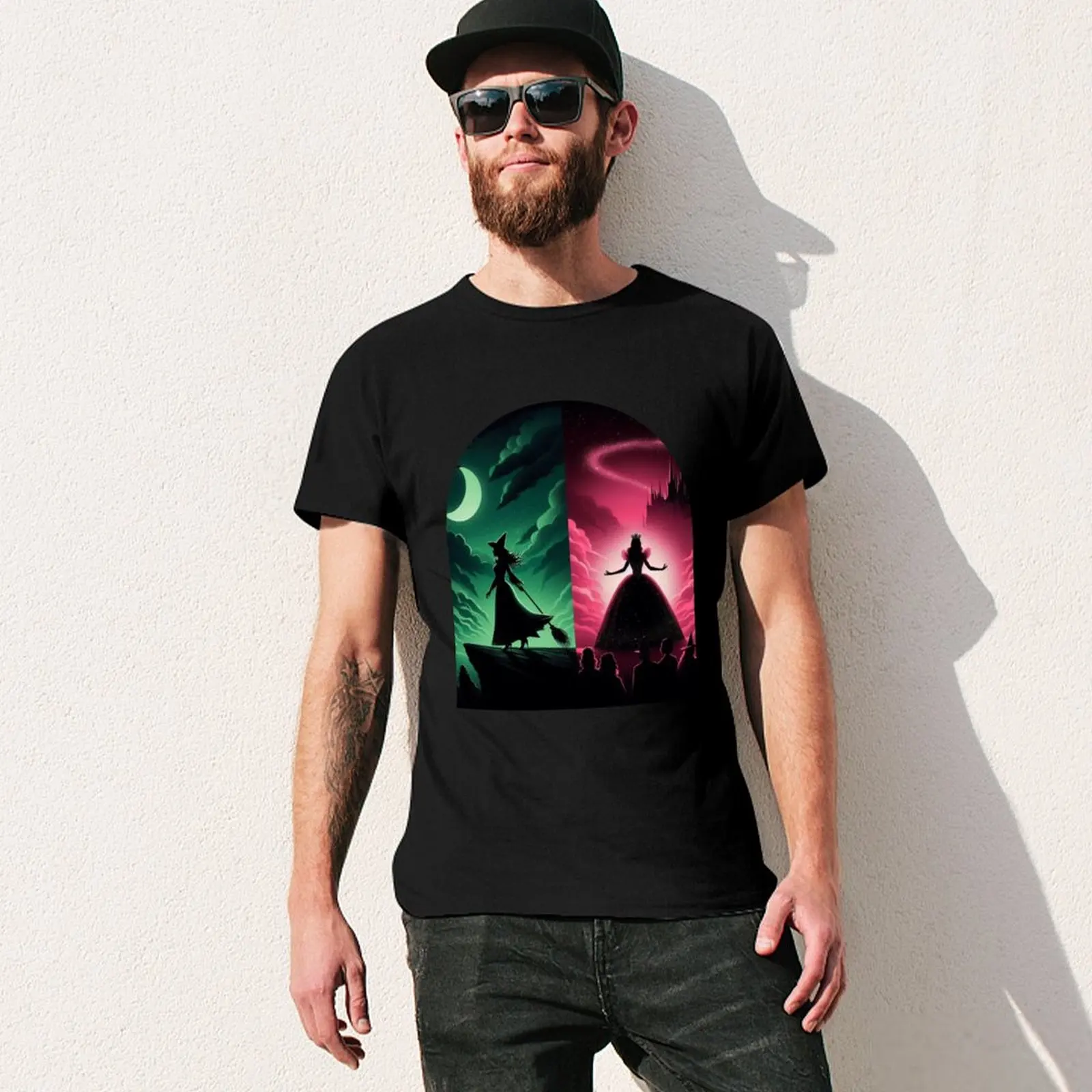 Футболка Elphaba &amp Glinda Wicked the Musical Defying Gravity новые подарки и футболки летний топ