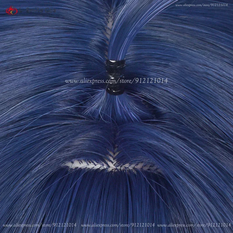 Game Honkai: Star Rail Seele Косплей Парик 73 см Синий Черный Фиолетовый Волосы на голове