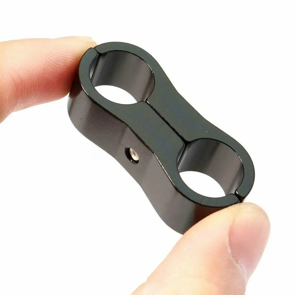

1Pcs Universal AN4 AN6 AN8 AN10 AN12 Billet Oil Fuel Water Hose Tube Seprator Divider Clamp Aluminum Line Separator
