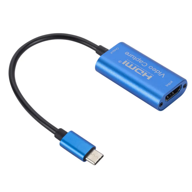 HD 1080P HDMI-compatible To Type-C/Micro USB/USB with Line Video Capture Card Game Record Live Streaming Broadcast