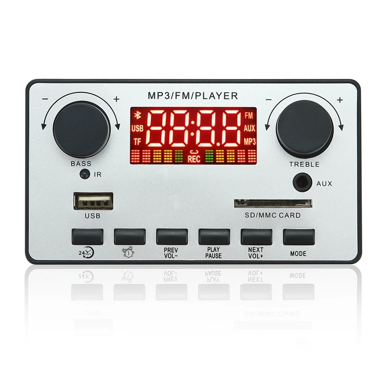 Усилитель 80 Вт + 2X40 Bluetooth 5 0 MP3-декодер плата 12 В Hi-Fi FM USB AUX для музыкального