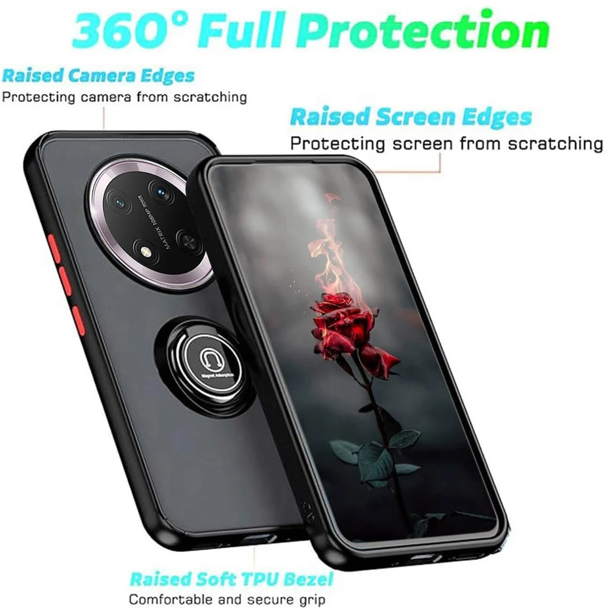 Бронированный матовый чехол для Honor Magic 7 Lite 5G Magic7 Pro X9c кольцо-подставка магнитный