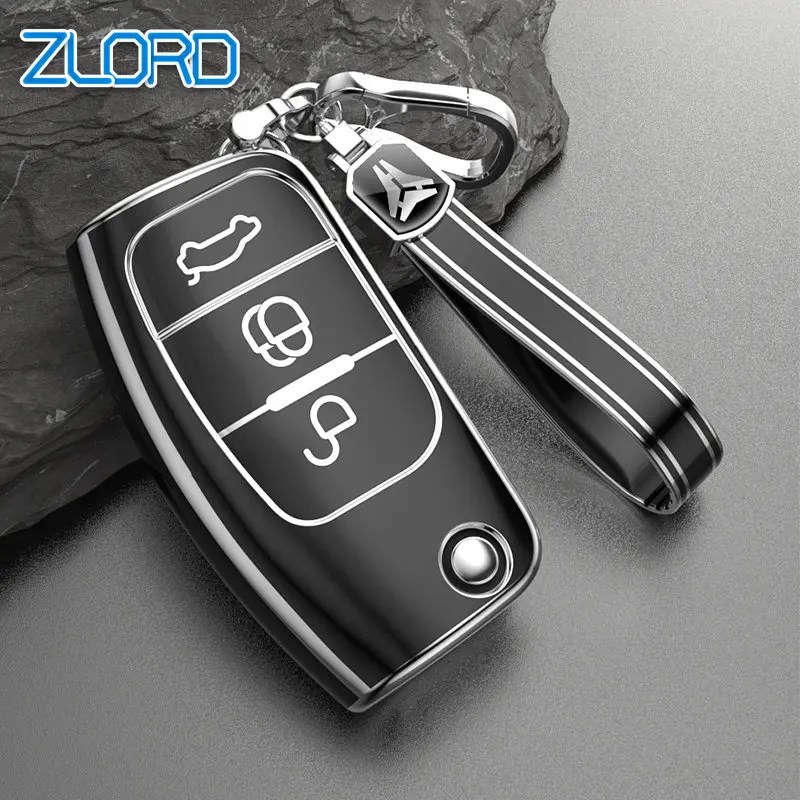 

Новый чехол для автомобильного ключа из ТПУ для Ford Fiesta Focus 2 Ecosport Kuga Escape Falcon B-Max C-Max Eco Sport Galaxy Key Bag Shell Holder