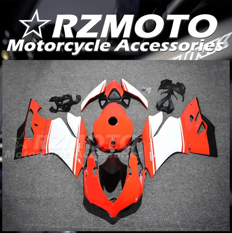 

4Gifts New ABS Motorcycle Fairings Kit Fit For Ducati 899 1199 Panigale s 2012 2013 2014 12 13 14 Bodywork Set Red + Tank