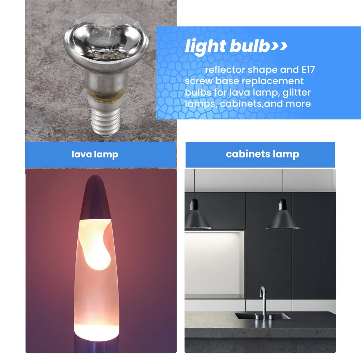 Сменная лампа для лавы E14 R39 30 Вт прожектор винтовая лампочка прозрачный