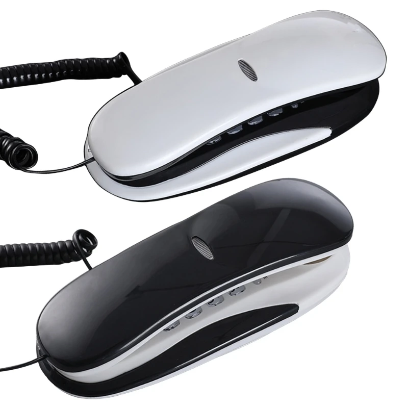 Wall Mountable Corded Telephone Desktop House Phone Seniors Caller Big Button Integrated Telephone for Home Office