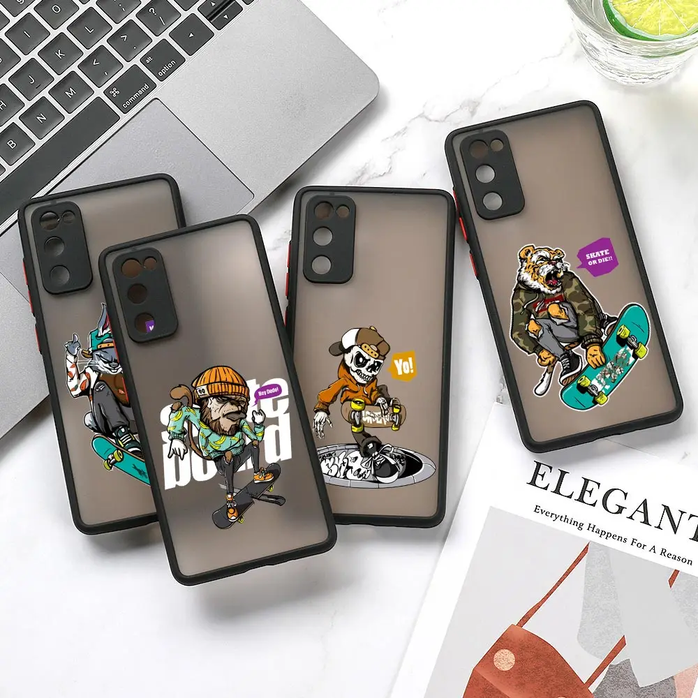 

Fashion Animal Boy Skate Comic Phone Case For Samsung Galaxy A72 A71 A70 A52 A51 A50 A42 A32 A31 A30 A22 A21 A20 A12 A11 A10 A03
