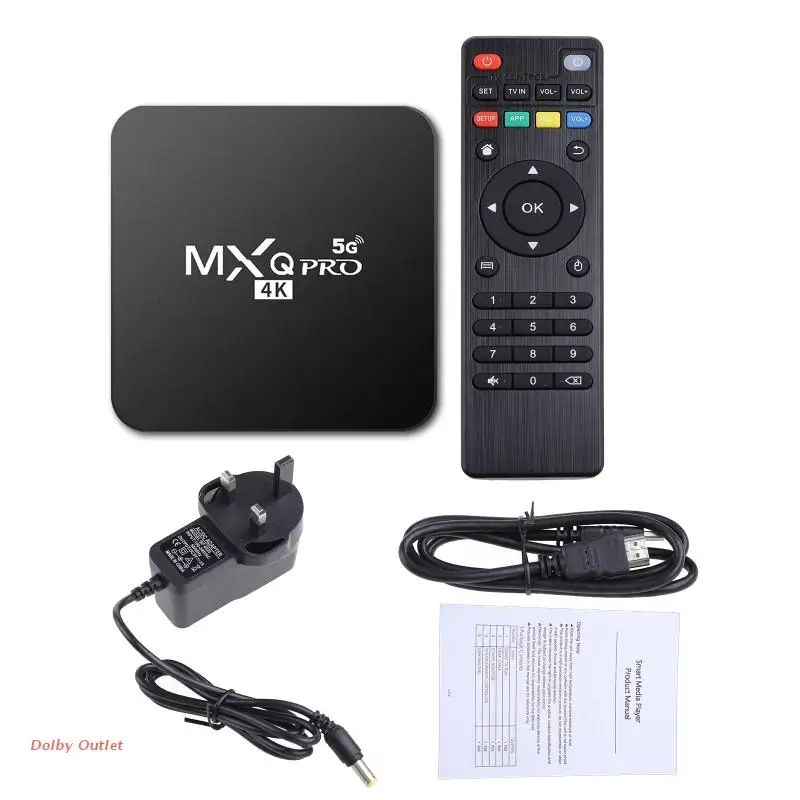 

MXQ Pro 5g 4K TV Box 5G Dual-band Wifi 1+8G With Reliable Network Quad-Core Player Support ASF AVI VOB MPEG DAT RM RMVB