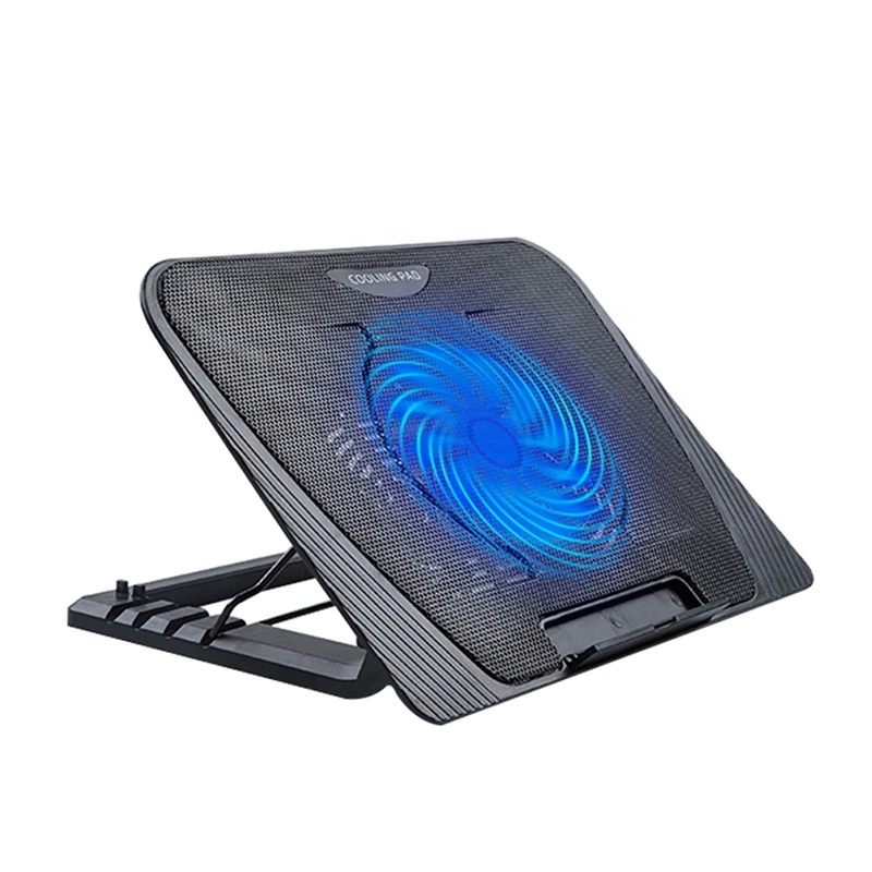Laptop Cooler Laptop Cooling Pad Notebook Gaming Cooler Stand With One Fan And 2 USB Ports Laptop Cooler Laptop Cooling Pad Notebook Gaming Cooler Stand With One Fan And 2 USB Ports