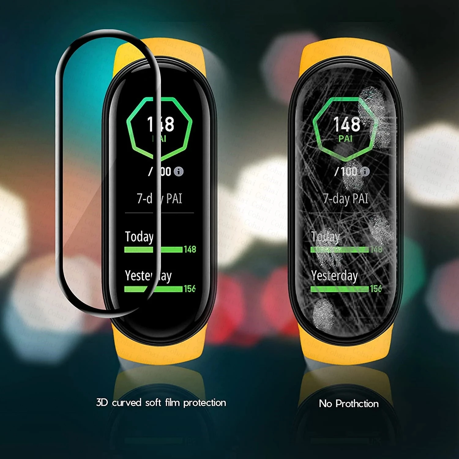 Защитное стекло для Xiaomi mi band 4 5 6 7 полное покрытие Защитная пленка Miband Чехол