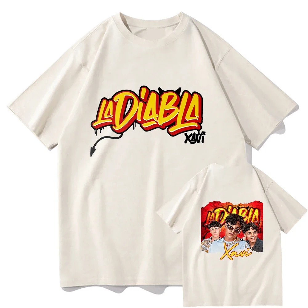 Модные футболки Natanael Cano Xavi La диабла альбом Мужская/женская одежда Харадзюку