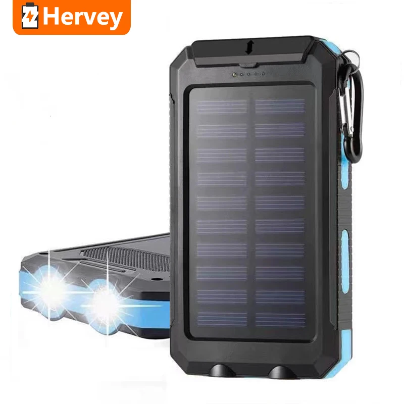 Аккумулятор на солнечной батарее 80000 мАч Двойной внешний аккумулятор USB