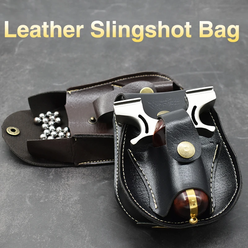 

Hunting Slingshot Bag Outdoor Sports Steel Ball Storage Bag Easy To Carry Durable Non-Deformable Slingshot Accessories