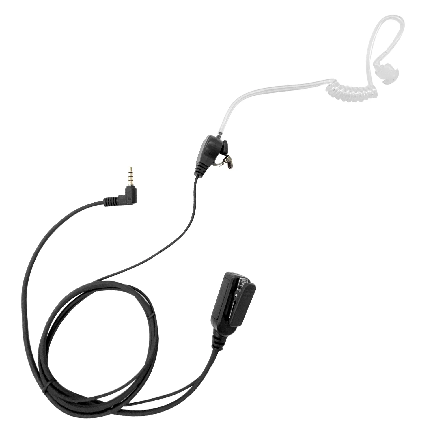 3.5mm 1 Pin Headset for KIRISUN C65 W65 Air Tube Earpiece Acoustic Clear Walkie Talkie Handset with PTT Police Radio Earphone